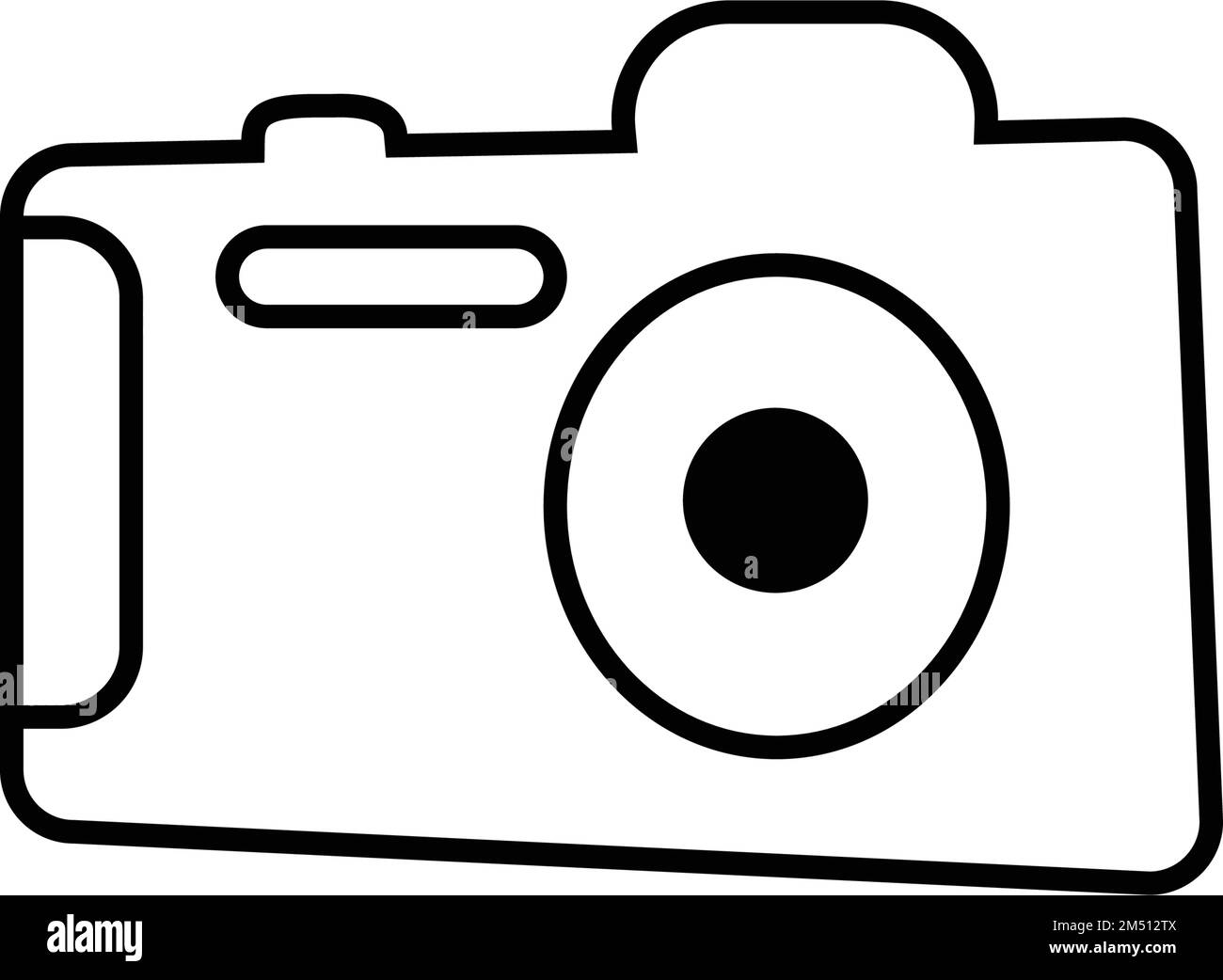 `Camera photography hand drawn outline clipart illustration Stock